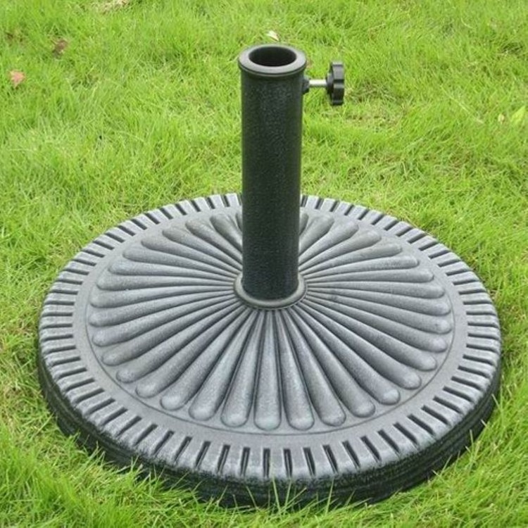 Heavy Duty Patio Resin Marble Cast Iron Plastic Water Filled Beach Garden Sun Outdoor Umbrella Parasol Base with Wheels