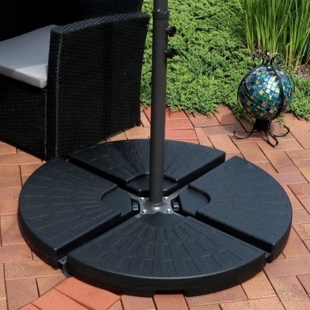 Outdoor Patio Furniture Resin Marble Cast Iron Plastic Round Water Filled Beach Garden Sun Umbrella Parasol Base with handles