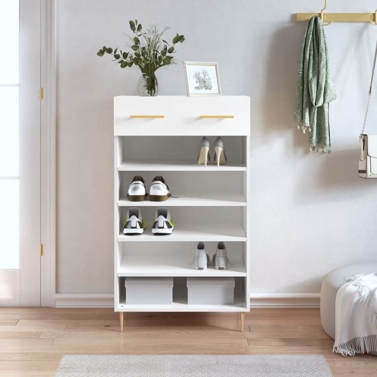 Free sample modern Wholesale New style Thin style Storage rack corridor Foyer  tipping bucket  indoor shoe cabinet