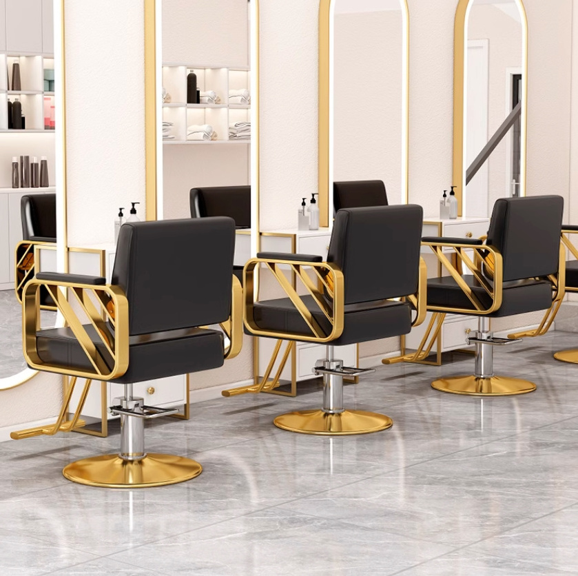 Modern Commercial Furniture Vintage Heavy Duty Beauty Salon Hydraulic Styling Barber Hair Cut Chair