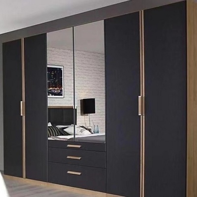 New Durable Bedroom Furniture Clothes Combination Cupboards Border Modern Wooden Cabinet Wardrobes Closet Organizer