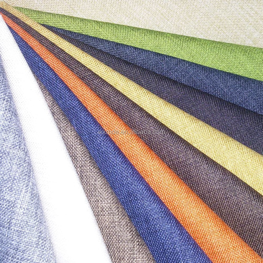 100%polyester linen fabric waterproof upholstery fabric sofa fabric