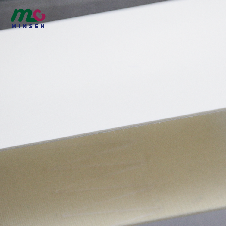 High-quality white food grade PVC/PU flat conveyor belt portable