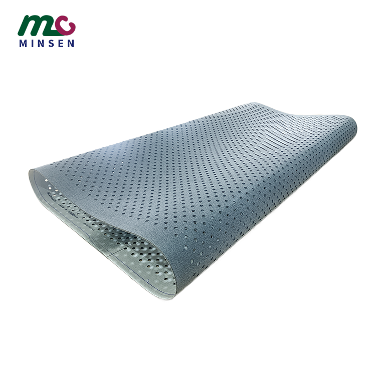 Good quality punched hole breathable grey novo felt conveyor belt