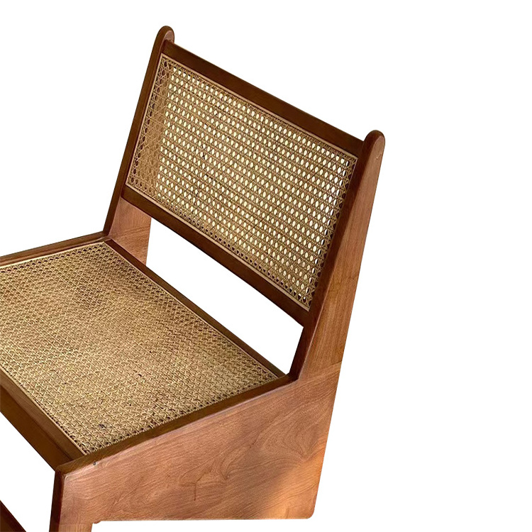 Modern Solid Wood Rattan Chair Living Room Chair  Living Room Furniture