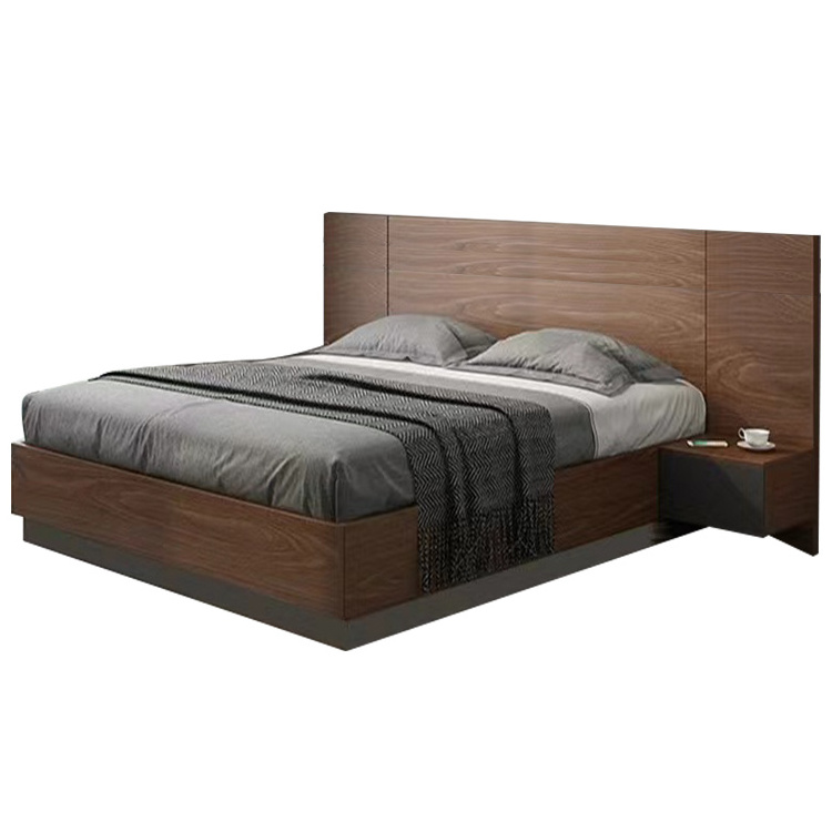 Modern Solid Wood Bed with Hidden Large Space  Bedroom Furniture