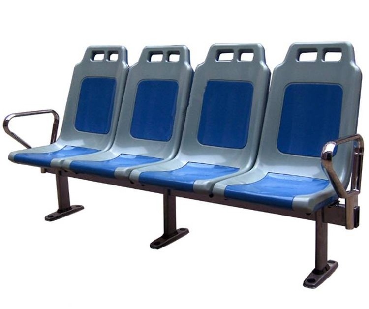 HDPE plastic sport seat City bus Double bus seat Multi-person seat