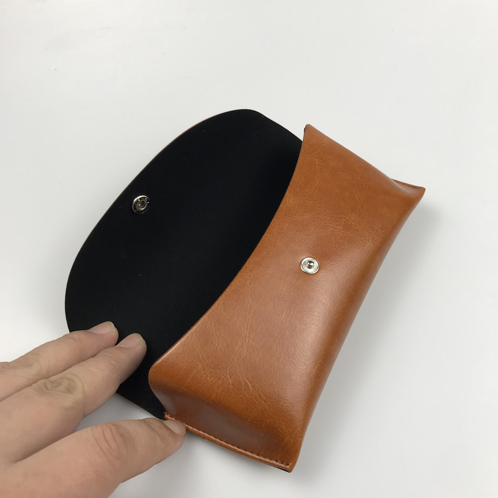 Low Moq High Quality Sunglasses Case Soft Leather Glasses Case Wholesale Pu Sunglasses Packaging Custom Logo Spectacle Case