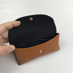 Low Moq High Quality Sunglasses Case Soft Leather Glasses Case Wholesale Pu Sunglasses Packaging Custom Logo Spectacle Case