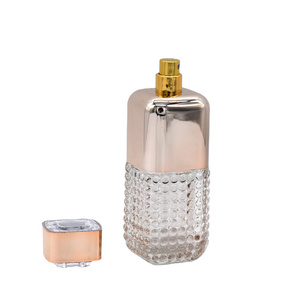 MS3853 120ml Diamond Crystal Pink Lady Empty Glass Perfume Bottle with Box