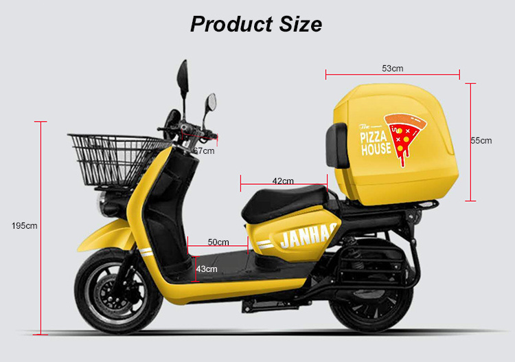 VIMODE 2020 Fast eec fat tire food Delivery Electric Scooter with Big Rear Box