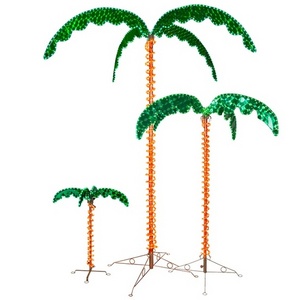 DC30v 7ft Height Deluxe Tropical LED Rope Lighted Christmas Palm Tree Light