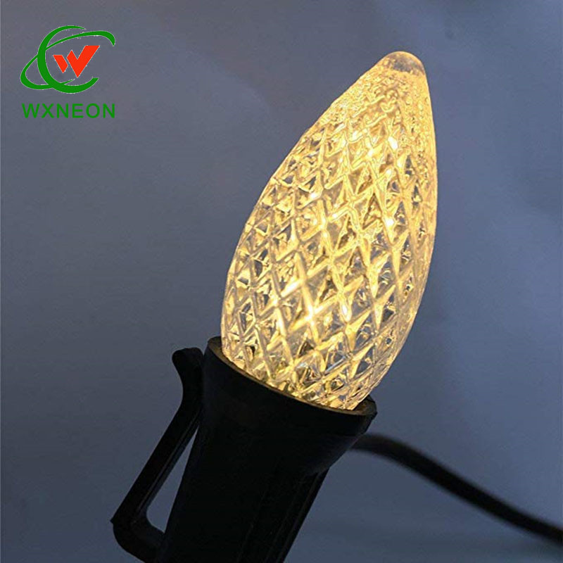 Outdoor Commercial Outdoor Replacement LED Christmas String Light C9 Transparent Bulb Genre E17 LED Bulbs