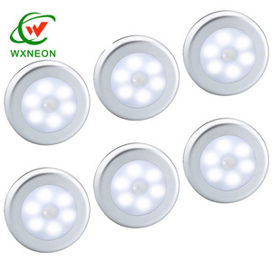 Magnetic Rechargeable Round LED Night Light Sensor Lamp for Bedroom Wall Stairs Lights