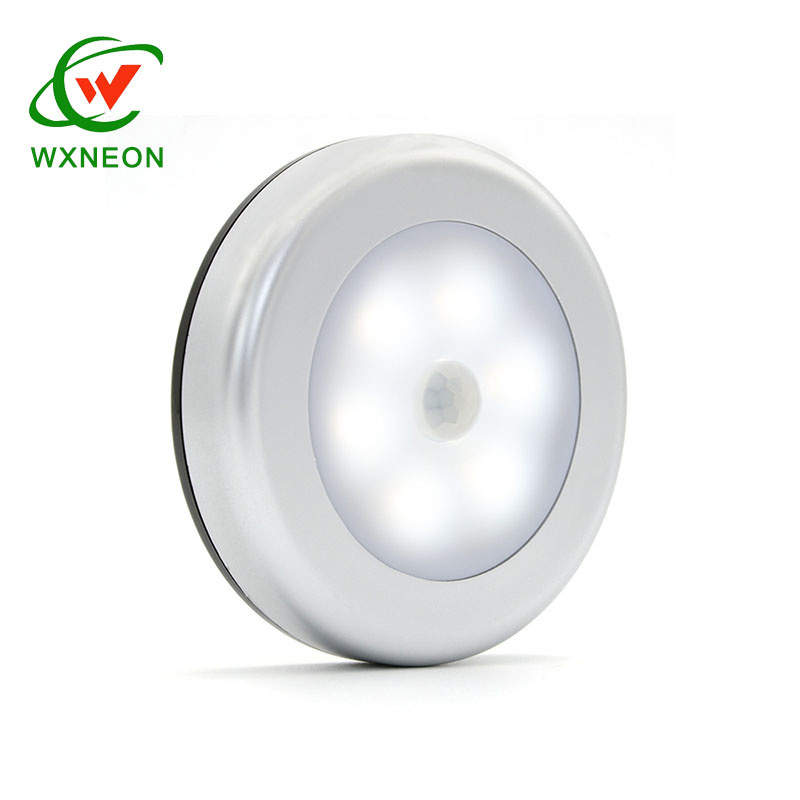 Magnetic Rechargeable Round LED Night Light Sensor Lamp for Bedroom Wall Stairs Lights