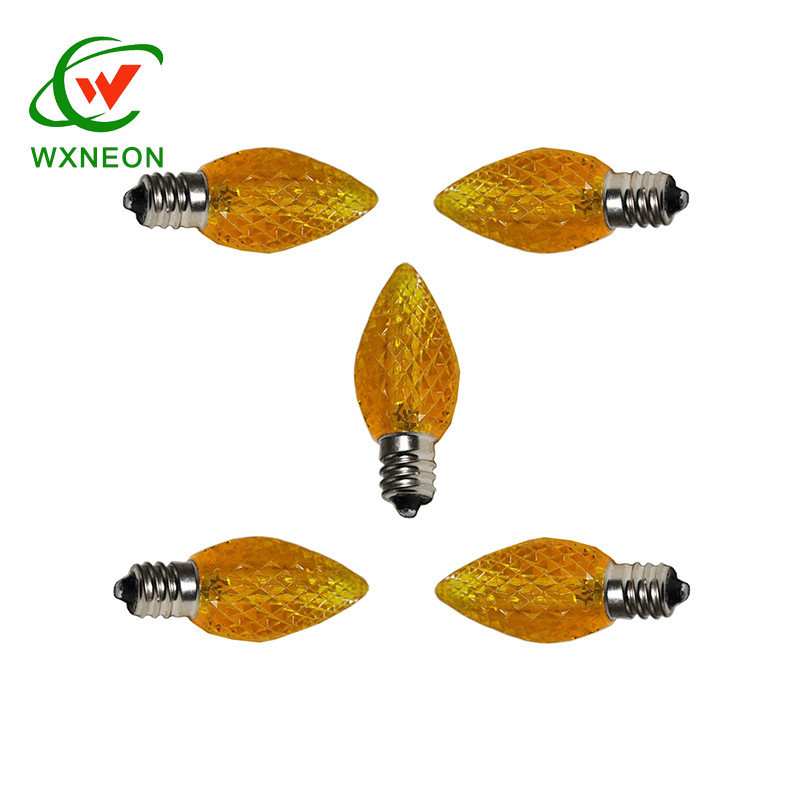 C7 Gold LED Christmas Light replacement Bulbs