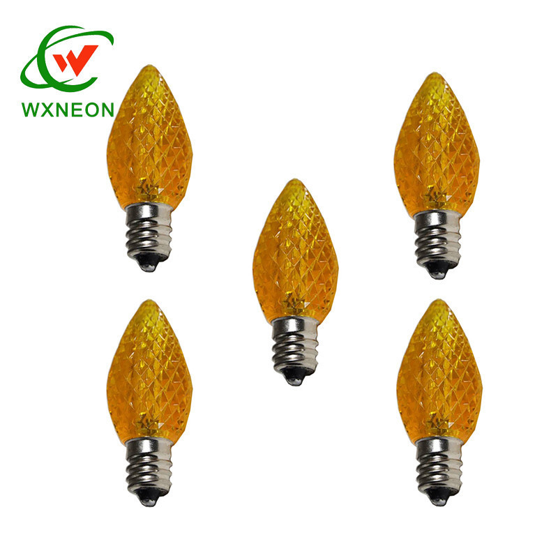 C7 Gold LED Christmas Light replacement Bulbs