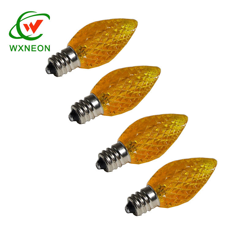 C7 Gold LED Christmas Light replacement Bulbs