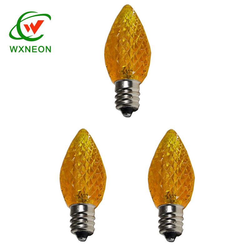 C7 Gold LED Christmas Light replacement Bulbs