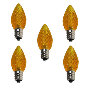 110v 0.5w C7 E12 Candelabra Faceted Led Replacement Shatterproof Bulbs