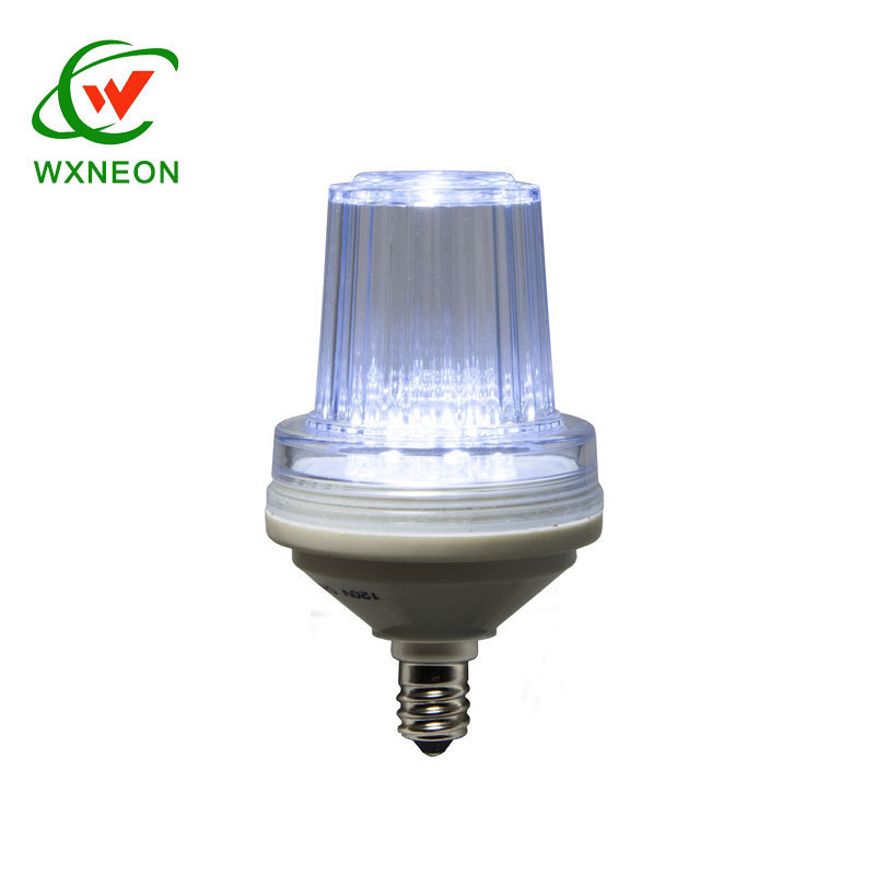 Flashing Red Smart LED Strobe Bulb 120V 2W  E27/E26 Base