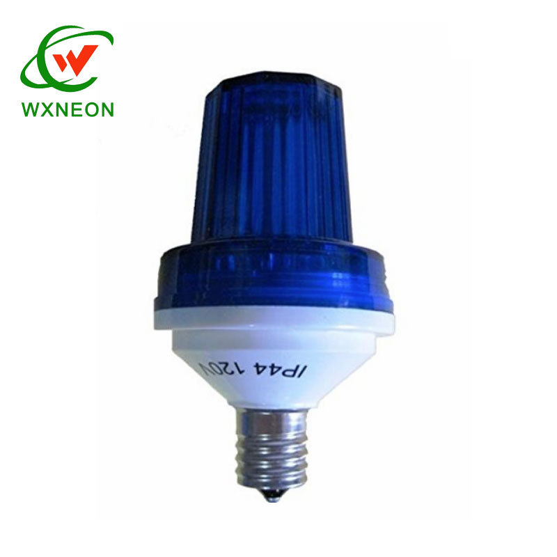 Flashing Red Smart LED Strobe Bulb 120V 2W  E27/E26 Base