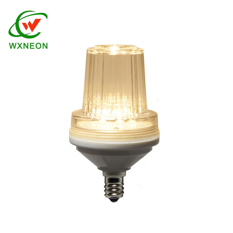 Flashing Red Smart LED Strobe Bulb 120V 2W  E27/E26 Base