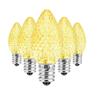 120V E12 Base C7 Led Christmas Decorative Faceted Light Bulbs