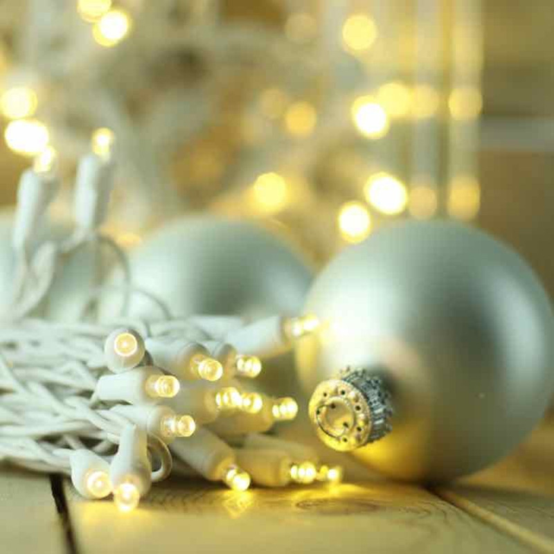 7m 70 Warm White LED Mini Christmas Lights 5mm Wide Angle String Lights