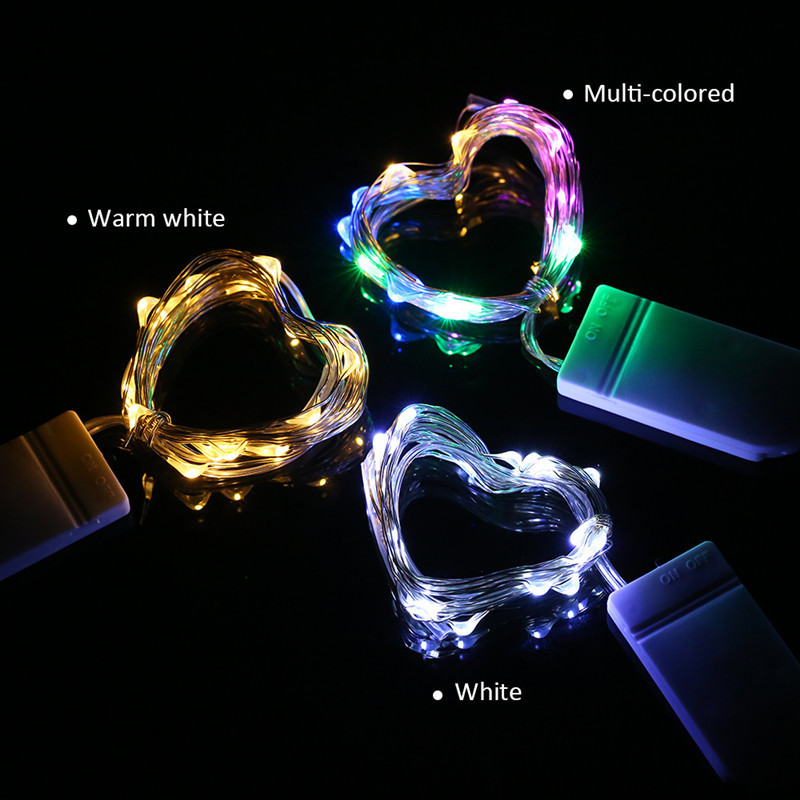 Fairy CR2032 Button Battery Operated Mini Micro Led String Lights Copper Wire Starry Light