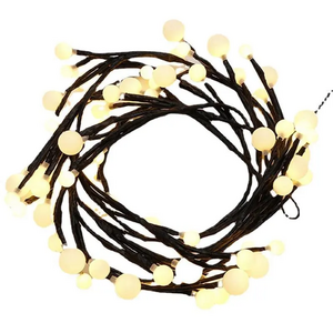 DIY Branch 7.5ft Fairy LED Warm White Willow String Lights with 144 leds Christmas Lights Indoor Wall Decoration