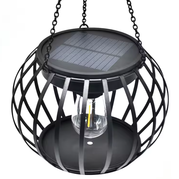 Pumpkin Lantern LED Solar Lantern Outdoor Suspension Solar Lantern Outdoor Garden Courtyard Villa Decorative Light