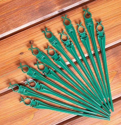 C7 C9 5mm Mini Rope Lights Installation Stakes 7.5'' Green Ground Lawn Universal Stakes