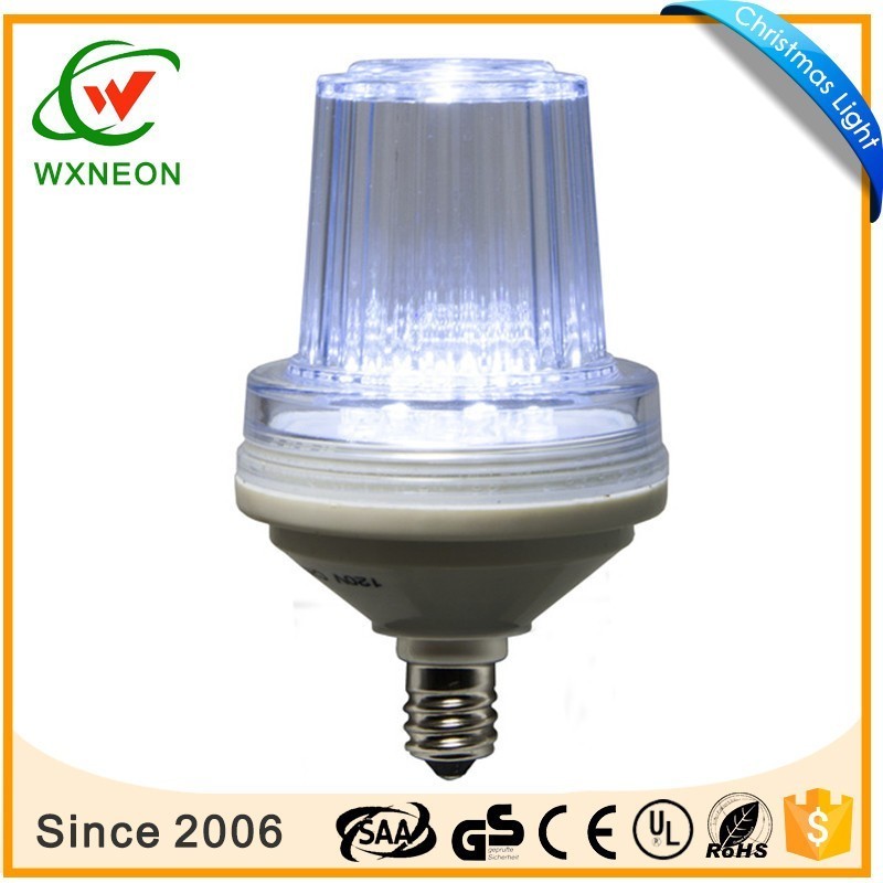 120V E17 C9 LED Strobe Light Bulb Cool White