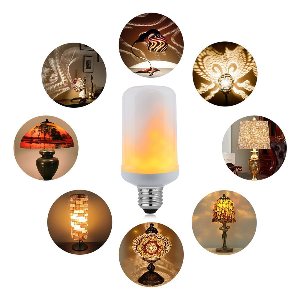 E26 LED Effect Fire Light Bulb E27 Flickering Bulbs Flame Lamp Bulbs