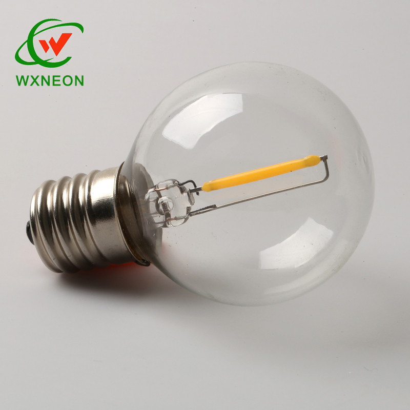 0.5W E12 Base G40 Led Filament Globe Ball Light Bulbs