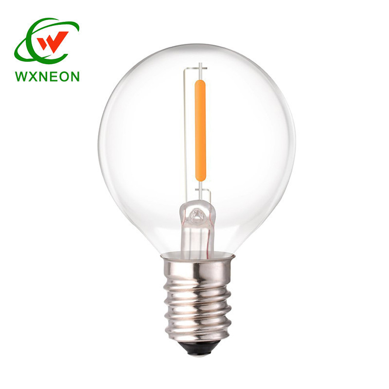 0.5W E12 Base G40 Led Filament Globe Ball Light Bulbs