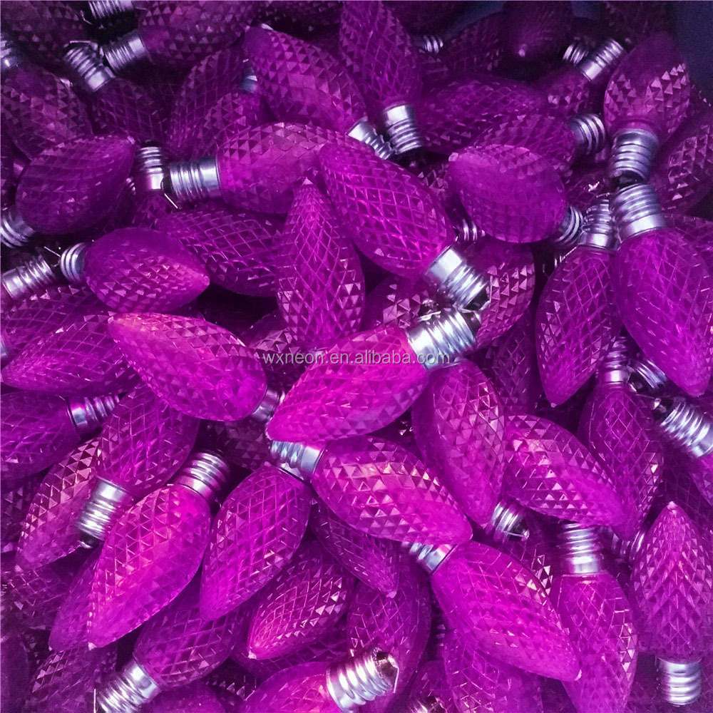 110v 0.5w C7 E12 base Faceted Strawberry LED Light Bulbs