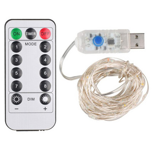 10m 100leds RGB Colored Changing Waterproof Micro USB Fairy String Lights with a Remote