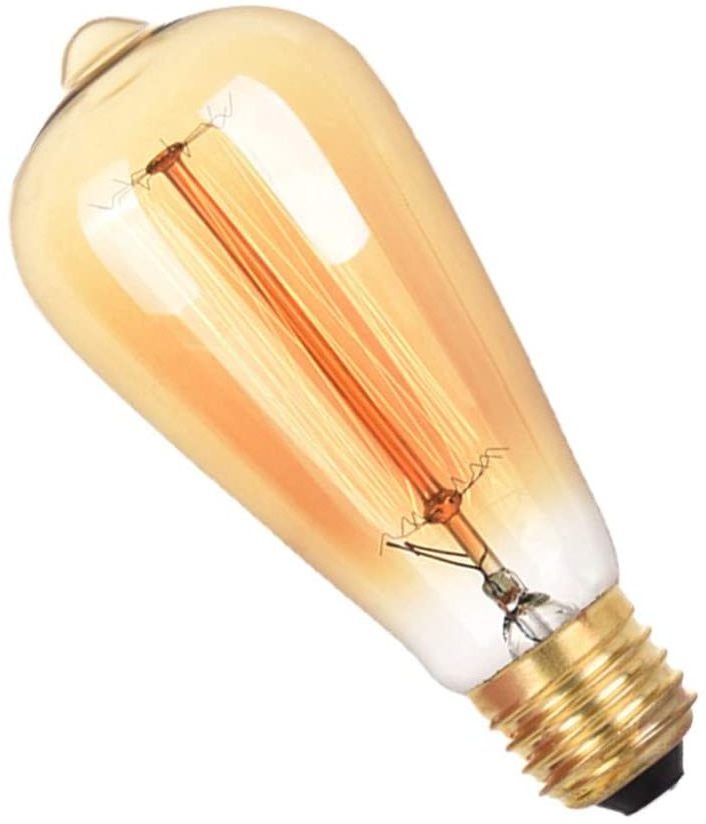 Retro Light Bulb ST64 40W 60W 100W with Edison Base Socket