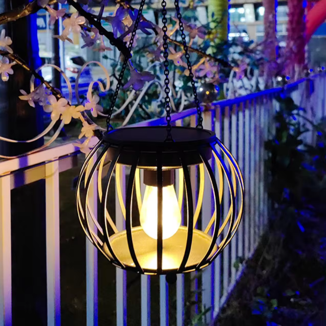 Solar Powered Led Garden Lamp Waterproof Outdoor Pumpkin Lantern Courtyard Villa Decorative Light