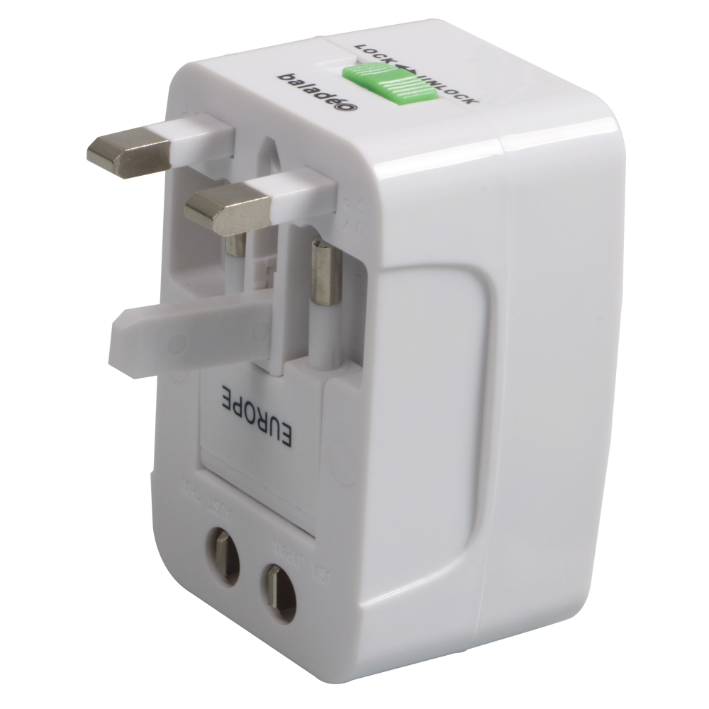 Wonsmart International Wall Plug AC Power Global Traveling Universal Travel Adapter without USB Pins for Global Plugs Sockets