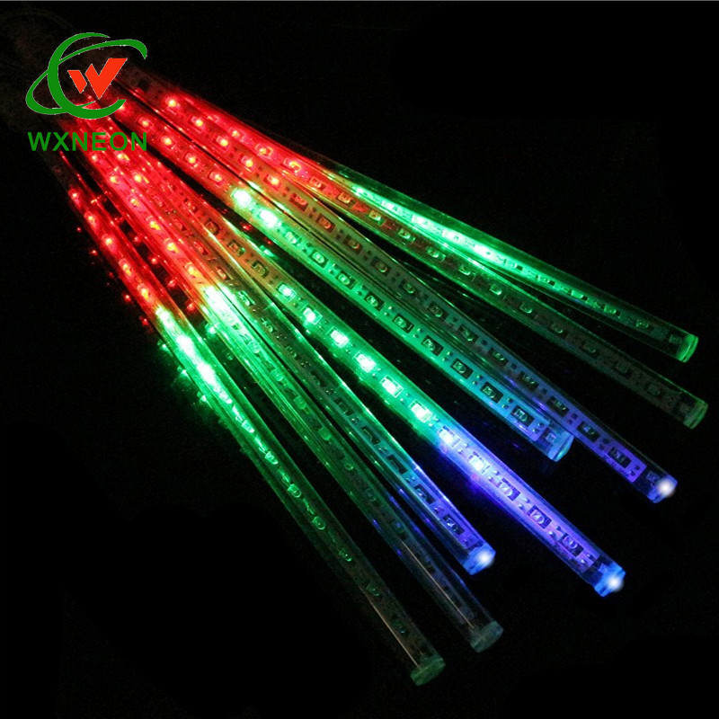 Holiday Lights 30cm Meteor Shower Rain Tubes Led Light Lamp 110V String Light Wedding Christmas decoration