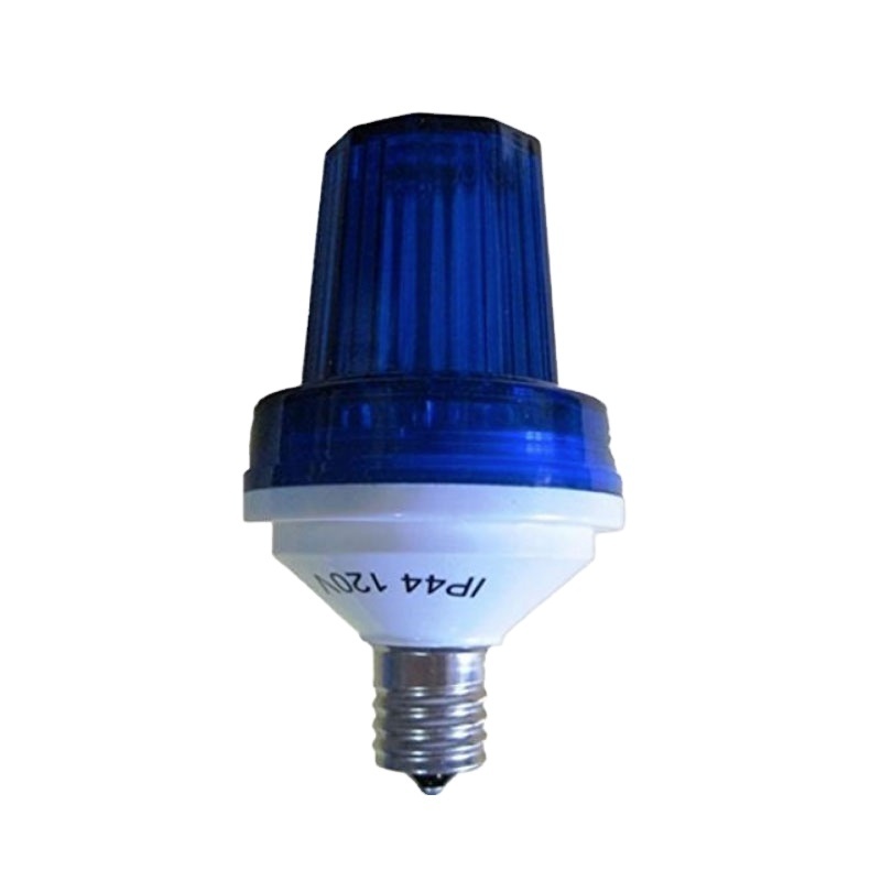 IP44 Waterproof LED Strobe Bulb Green E26 Base with Warm White Yellow Red Emittance 4W