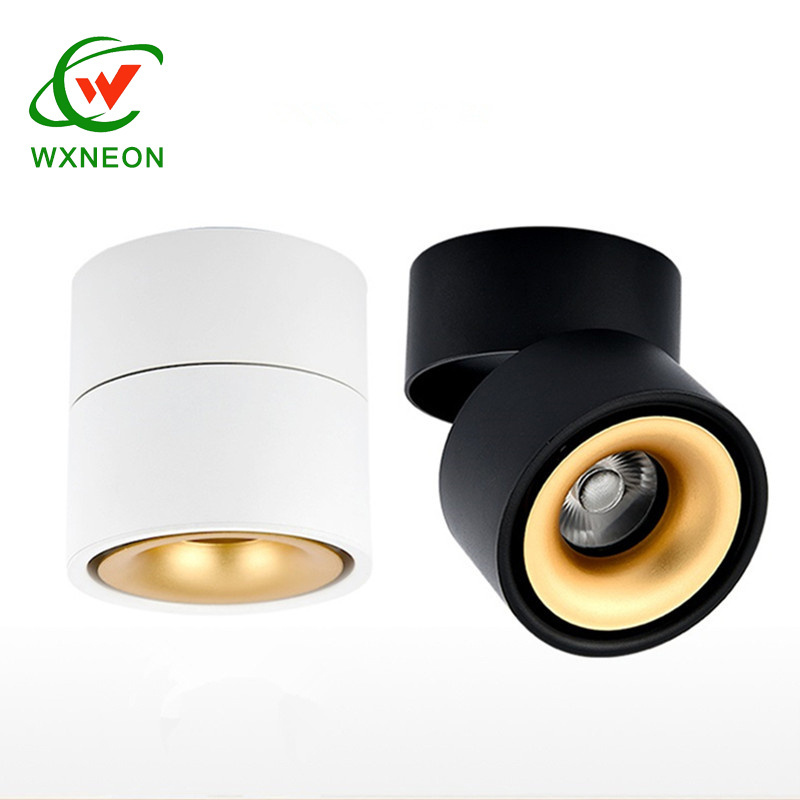 Spotlight Lamp COB Ceiling Spots Focus Led Downlights Foldable Fixture Lights Indoor Lighting for Home