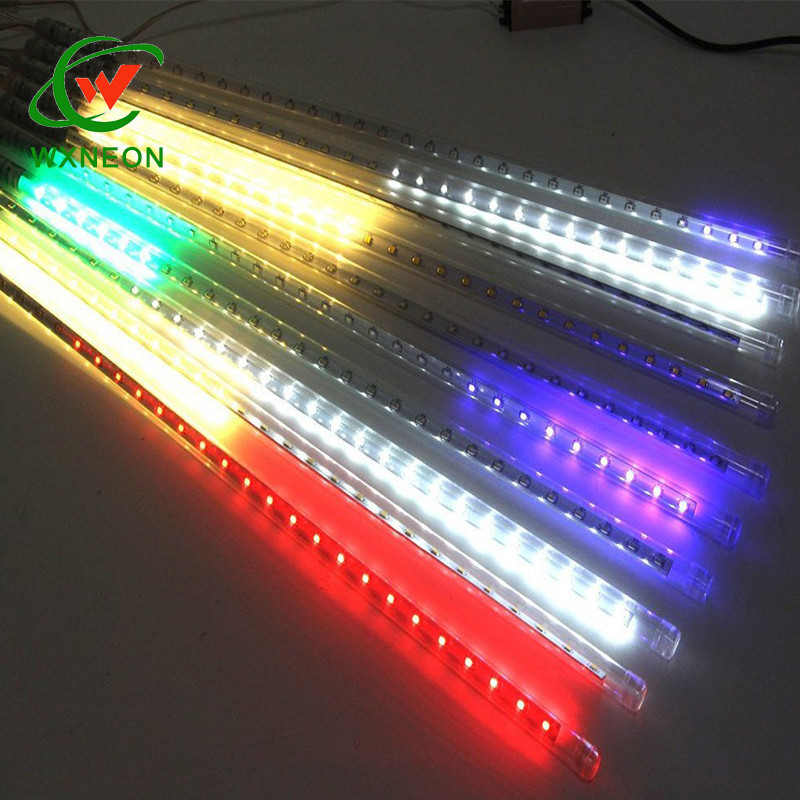 Holiday Lights 30cm Meteor Shower Rain Tubes Led Light Lamp 110V String Light Wedding Christmas decoration