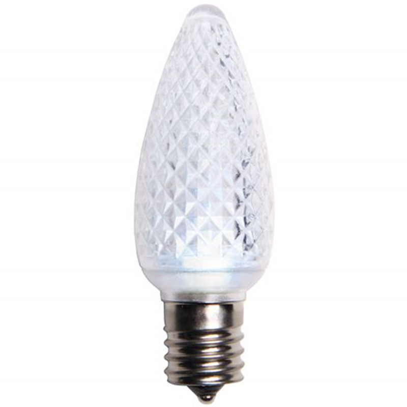 25 Pack Warm White C9 LED Replacement Bulbs Faceted LED Christmas Light Bulbs Fits E17 Socket