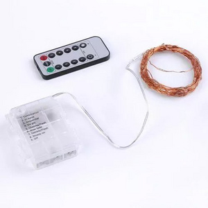 8 Modes Battery Box 5M 50L Copper Wire Led String Light With Remote Control