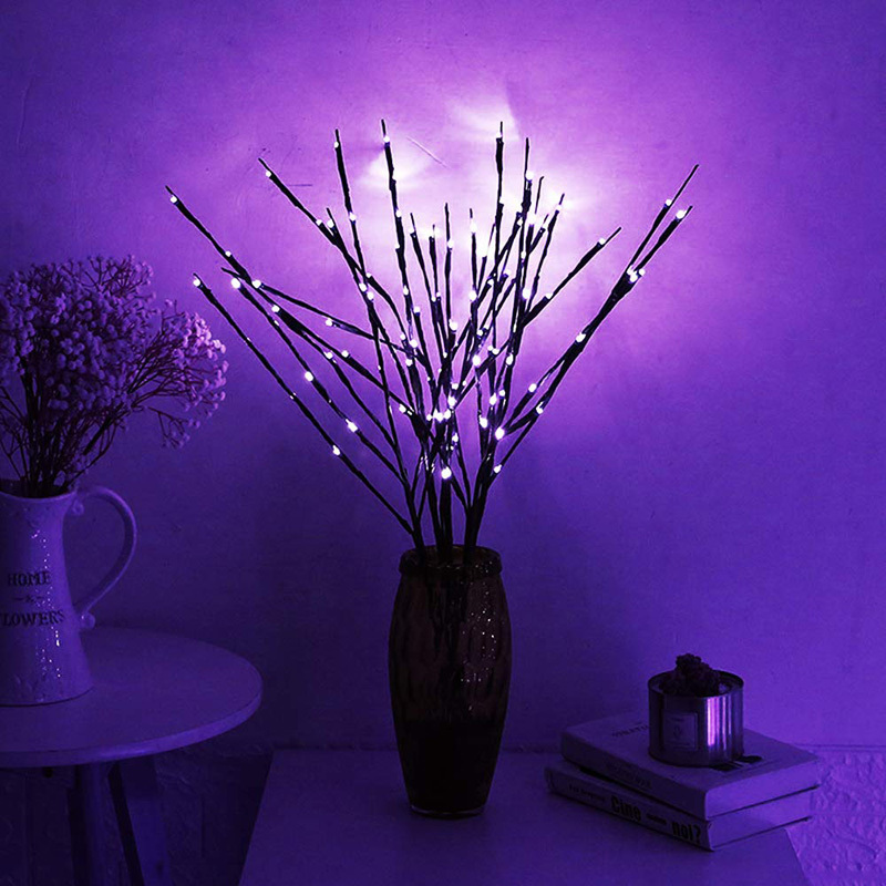 AA Battery Willow Tree Lighted Led Branch Lamp Christmas Decoration