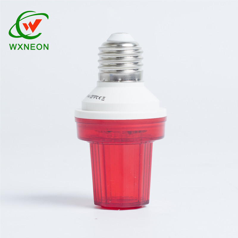 IP44 Outdoor Use 24V 2W E27 Base Tower Shape LED Strobe Flashing Light Bulbs